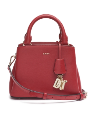 Dkny Paige Medium Satchel With Convertible Strap In Bright Red