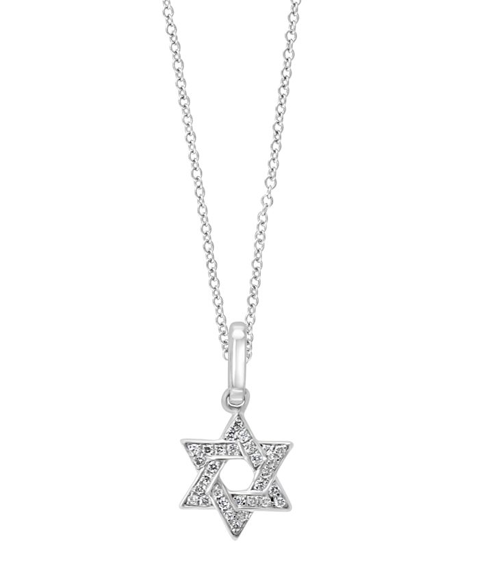 EFFY Collection Diamond Star Of David Pendant Necklace 1 10 ct