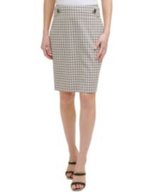 High-Waisted Printed Pencil Skirt