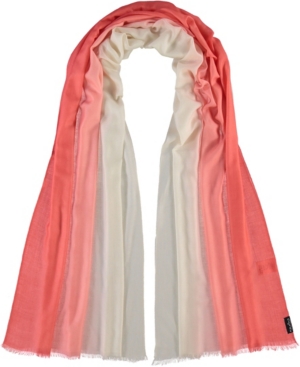 V Fraas Women's Shaded Ombre Scarf In Coral