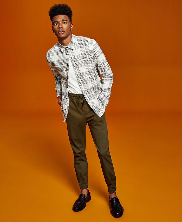 And Now This Men's Flannel Button-Up Shirt - Macy's