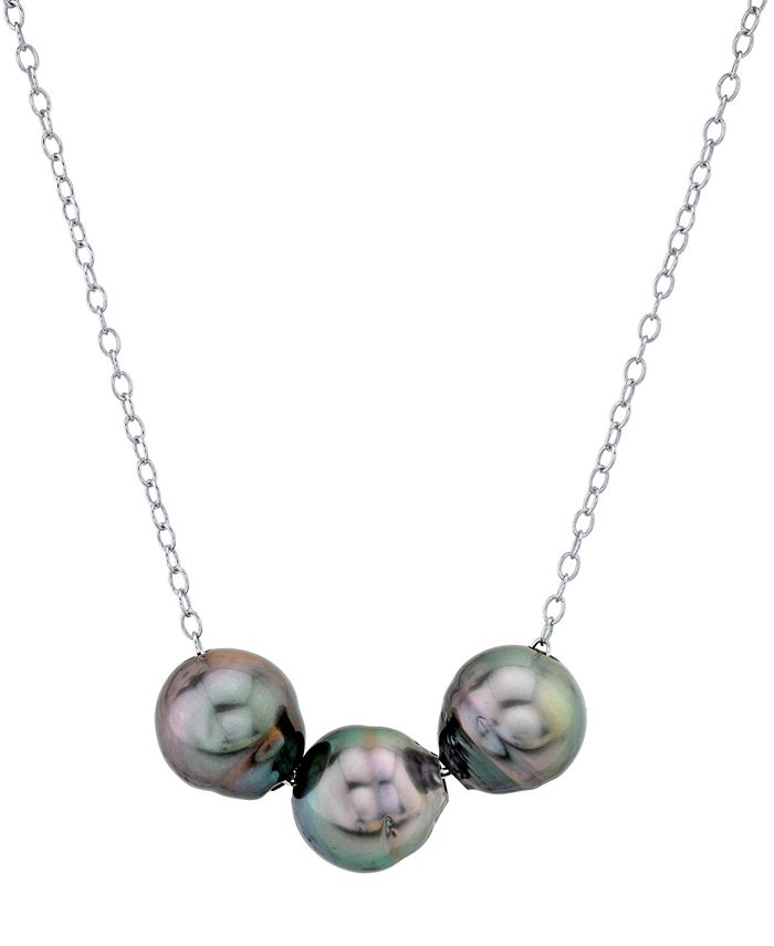 Macy s Cultured Baroque Tahitian Pearl 10mm Floating 16