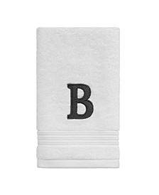 Block Monogram Initial Fingertip Towel
