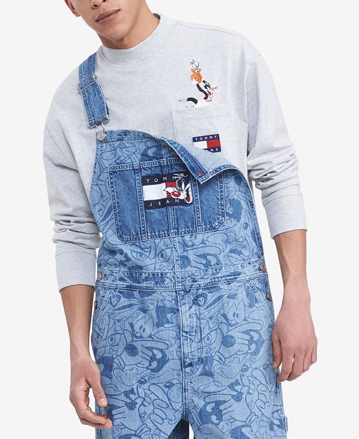Tommy Hilfiger Men's Space Jam: A New Legacy x Tommy Jeans Denim Overalls -