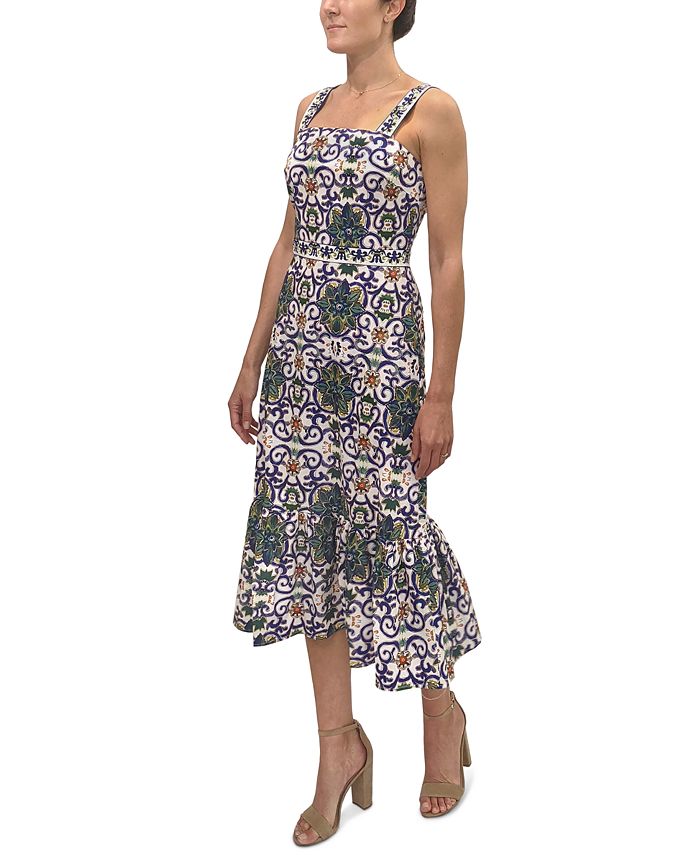 Sam Edelman Strap Tile Maxi Dress - Macy's