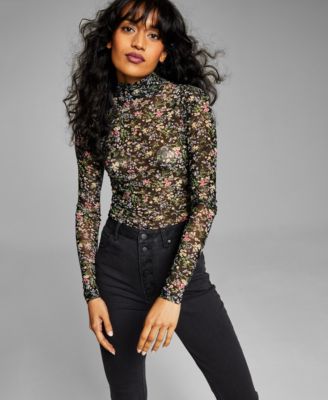 And Now This - Mesh Layering Turtleneck