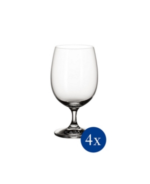 Shop Villeroy & Boch La Divina Goblet Glass, Set Of 4 In Clear