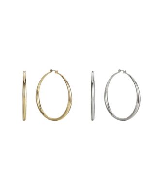 Inc International Concepts Basic 2 3 1 6 Hoop Earrings In Gold Tone Or Silver Tone Created For Macys