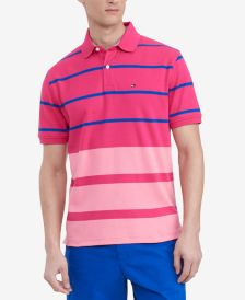 Men's Classic-Fit TH Luxe Sarazen Colorblocked Stripe Polo Shirt