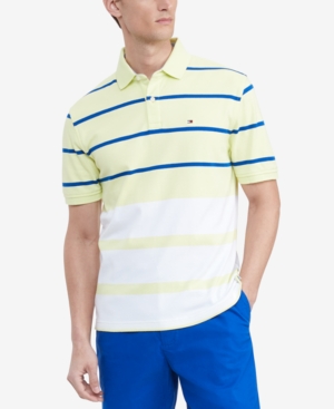 Tommy Hilfiger Men's Classic-Fit Th Luxe Sarazen Colorblocked Stripe Polo Shirt