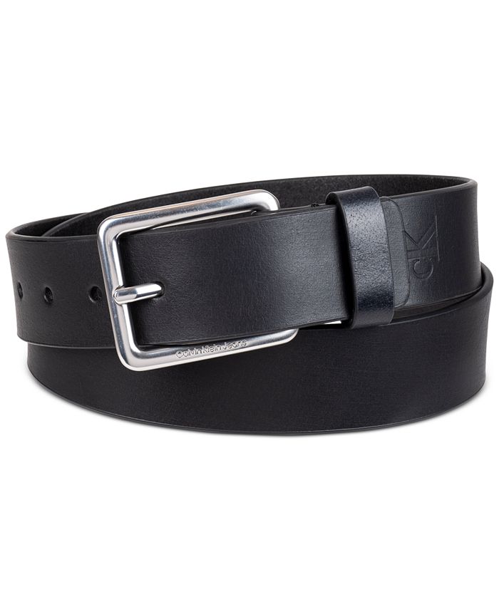 Calvin Klein Men's Genuine Leather Casual Bridle Belt - Macy's