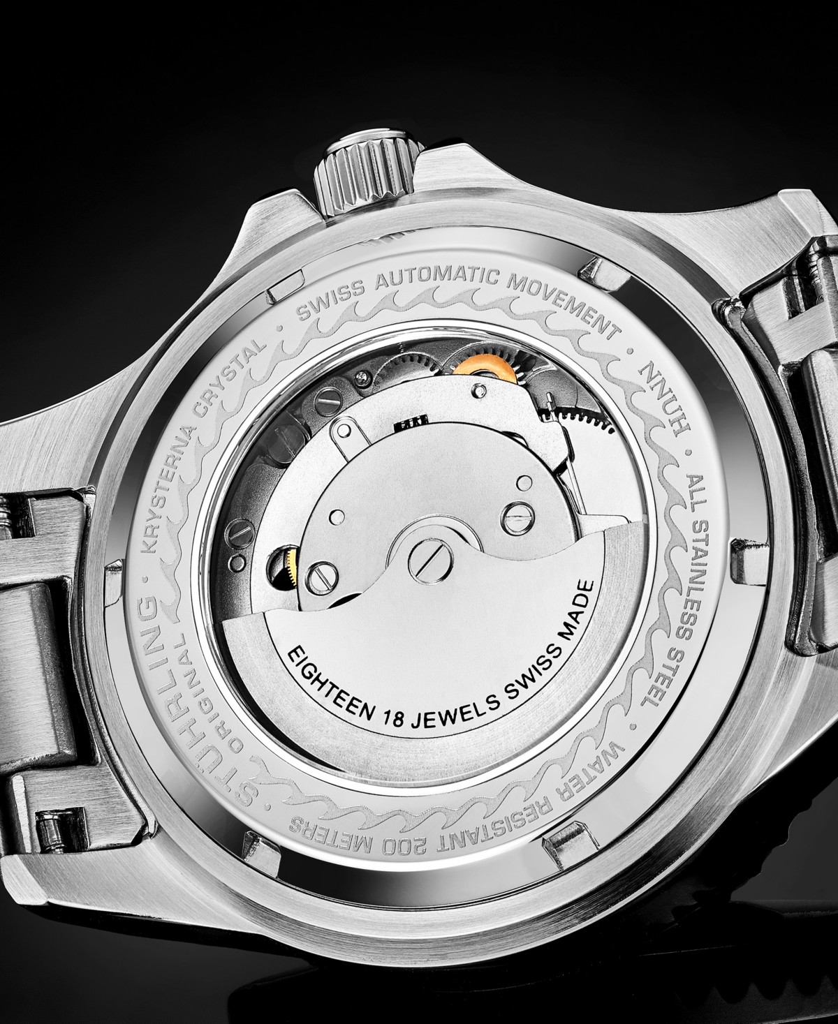 Мужские часы Stuhrling Swiss Automatic Depthmaster 42mm — фото 5