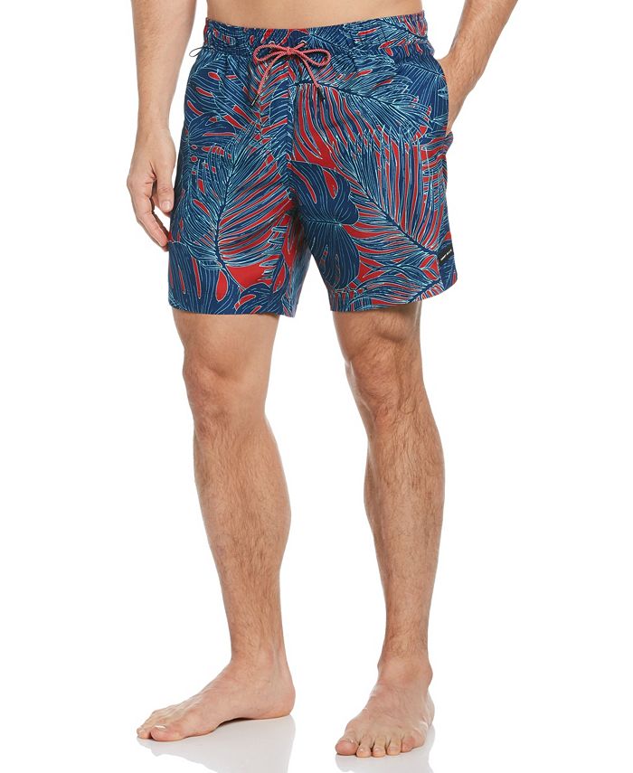 Perry Ellis Men's Palm Print Swimsuit - Macy's