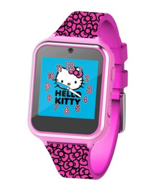 Accutime Hello Kitty Kid's Touch Screen Pink Silicone Strap Smart
