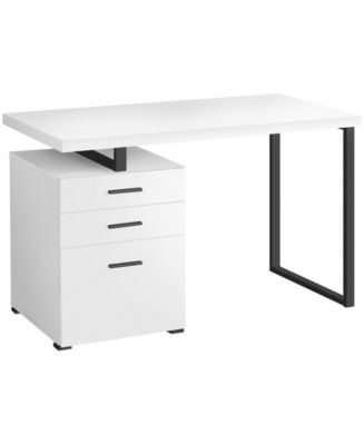 Desk with 3 Storage Drawers and Floating Desktop - Macy's