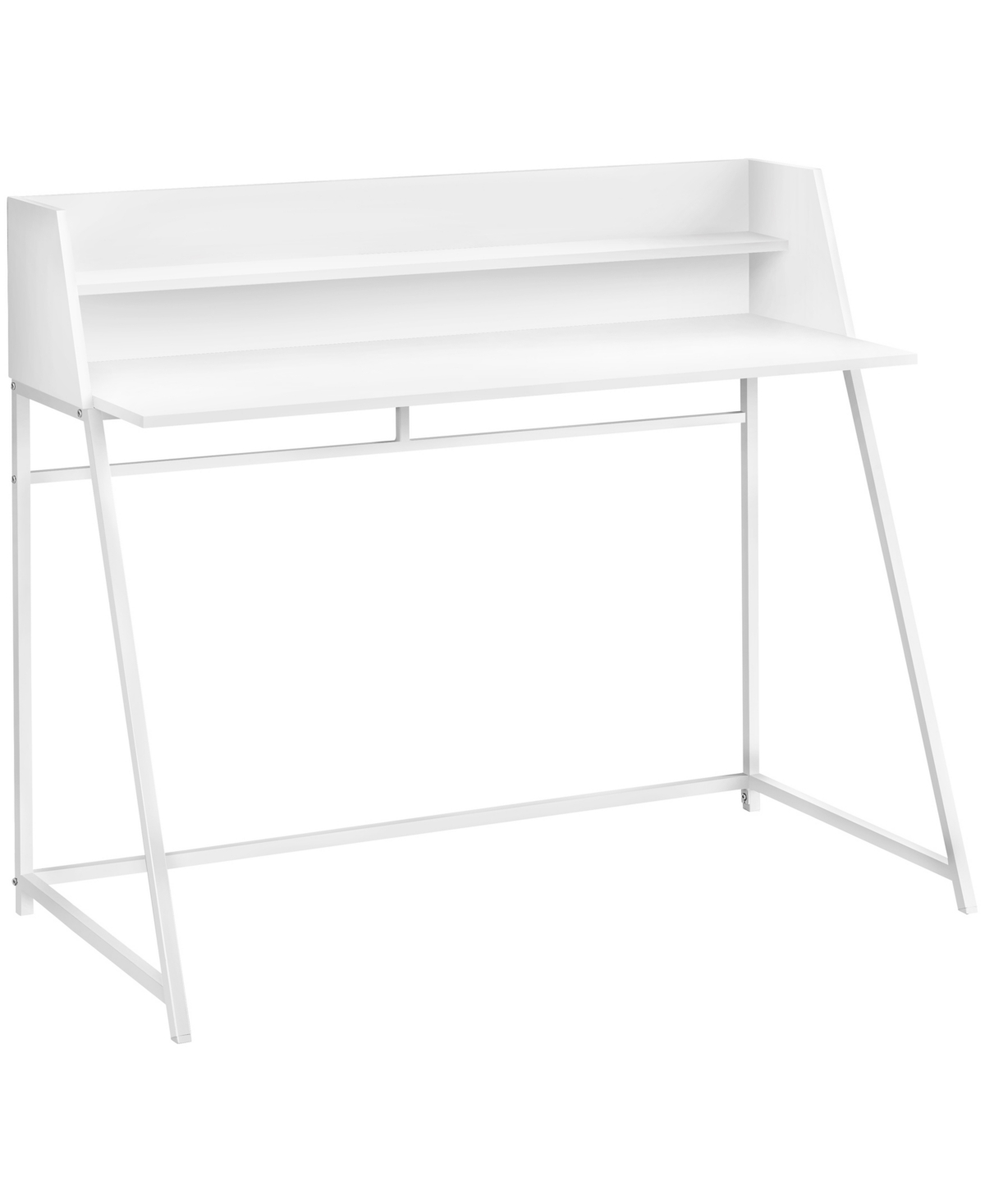 Desk with Small Hutch and 1 Shelf