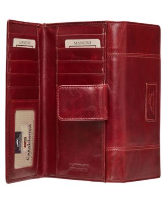 Casablanca Collection RFID Secure Ladies Clutch Wallet