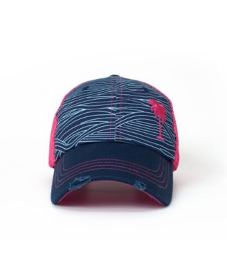 Women's Adjustable Snap Back Mesh Palm Tree Trucker Hat