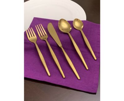 Vibhsa Golden Silverware Tablespoons Set of 6