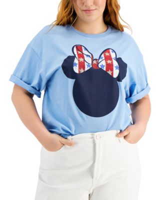 Mighty Fine - Trendy Plus Size Minnie Mouse-Print T-Shirt