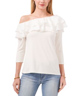 Vince Camuto - Ruffled One-Shoulder Top