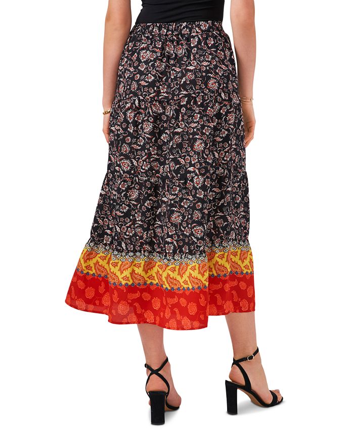 Vince Camuto Floral Divine Tiered Maxi Skirt - Macy's