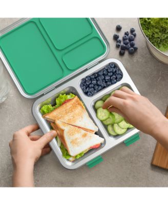 Kids Stainless Steel Leak-Resistant Lunch Box (Blue)