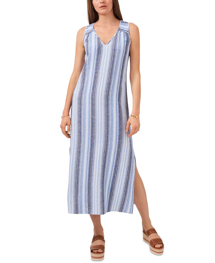 Vince Camuto Striped Sleeveless Dress - Macy's