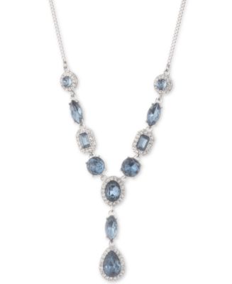 Givenchy Crystal Halo Lariat Necklace, 16
