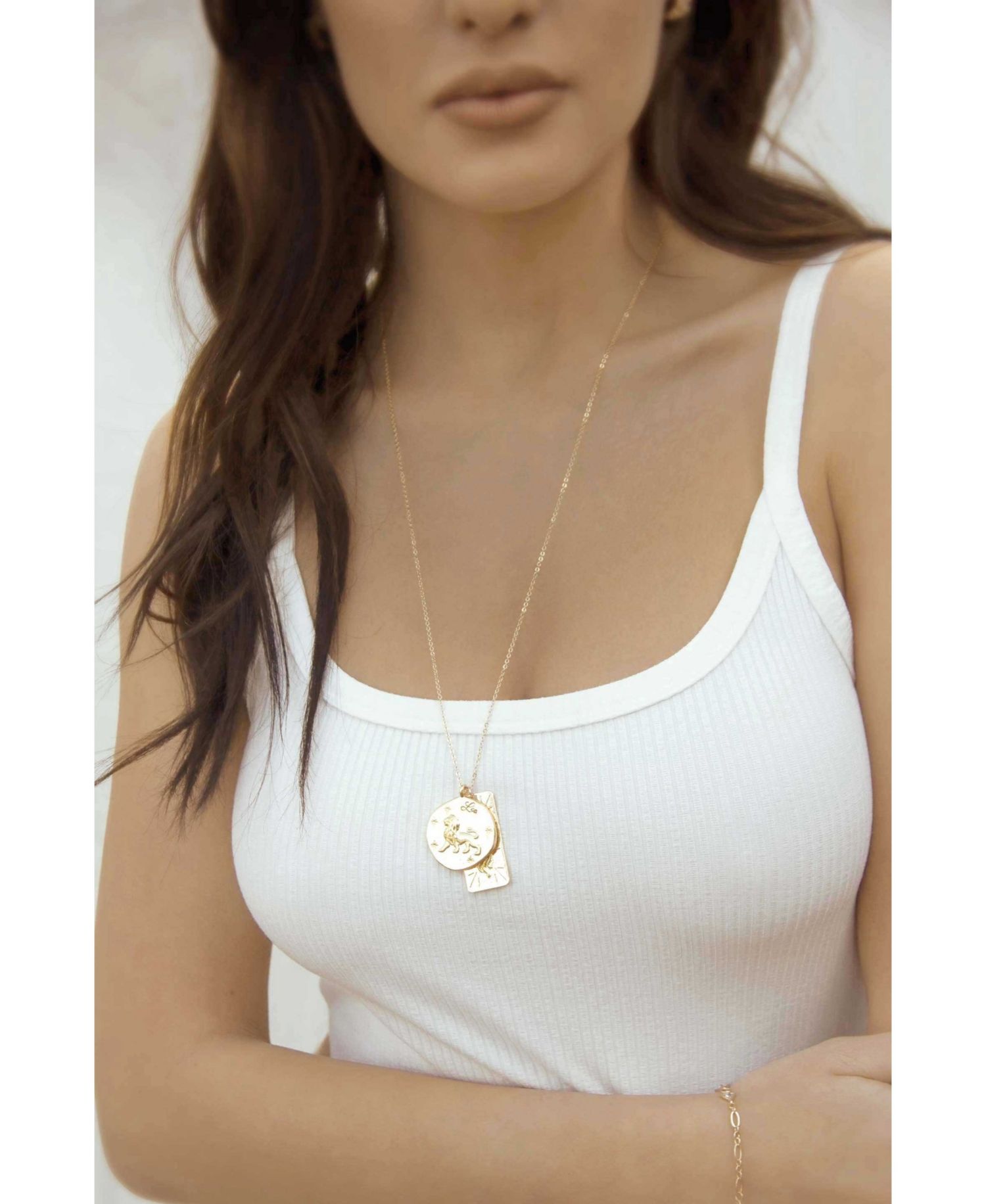 Women's Zodiac Double Charm Necklace