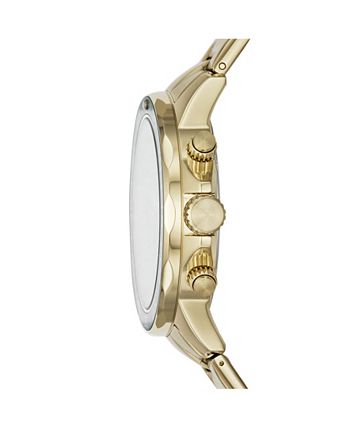 Men's Bannon Multifunction Gold-Tone Stainless Steel Bracelet Watch 45mm