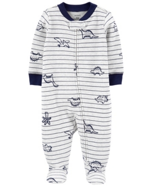 Baby Boys Dinosaur 2-Way Zip Cotton Sleep Play