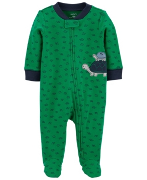 Baby Boys Turtle 2-Way Zip Cotton Sleep Play