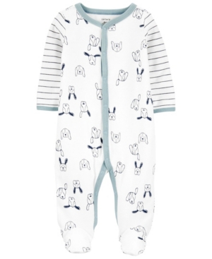Baby Boys Dog Snap-Up Cotton Sleep Play