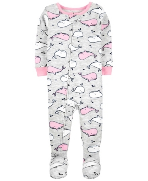 Toddler Girls Snug Fit Cotton Footed Pajama
