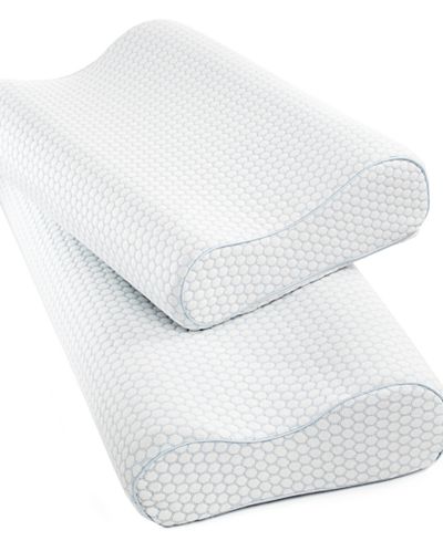 SensorGel Pressure Relieving Gel Infused Memory Foam Contour Pillows, Breathable Open Cell Ventilated Memory Foam, Heat Reducing COOLcloth® Cover, Only at Macy's