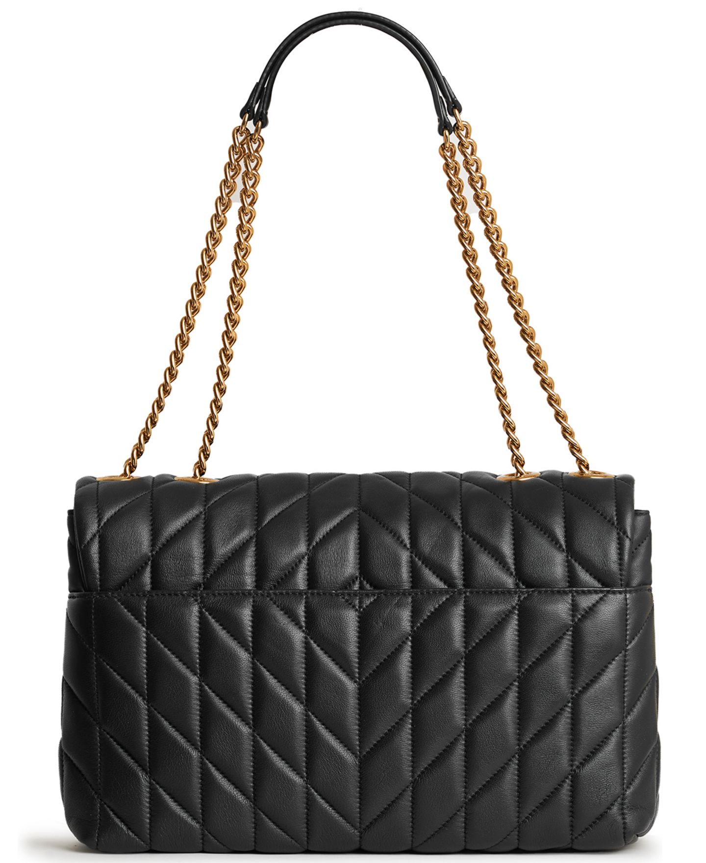Женская сумка KARL LAGERFELD PARIS Lafayette Large Shoulder, цвет: Чёрный / Золотой — фото 4