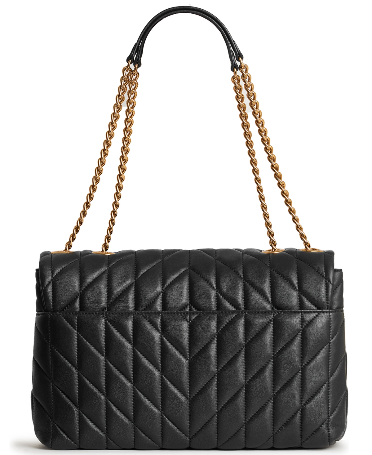 Shop Karl Lagerfeld Lafayette Shoulder Bag In Black,gold