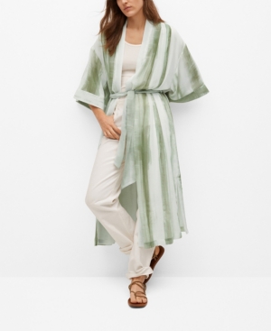 Mango Tie-Dye Long Cardigan