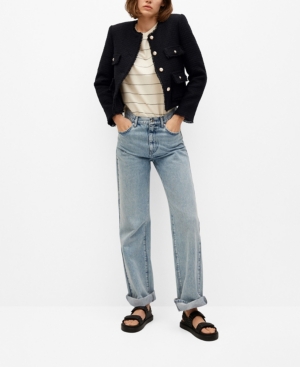 Mango Pocket Tweed Jacket