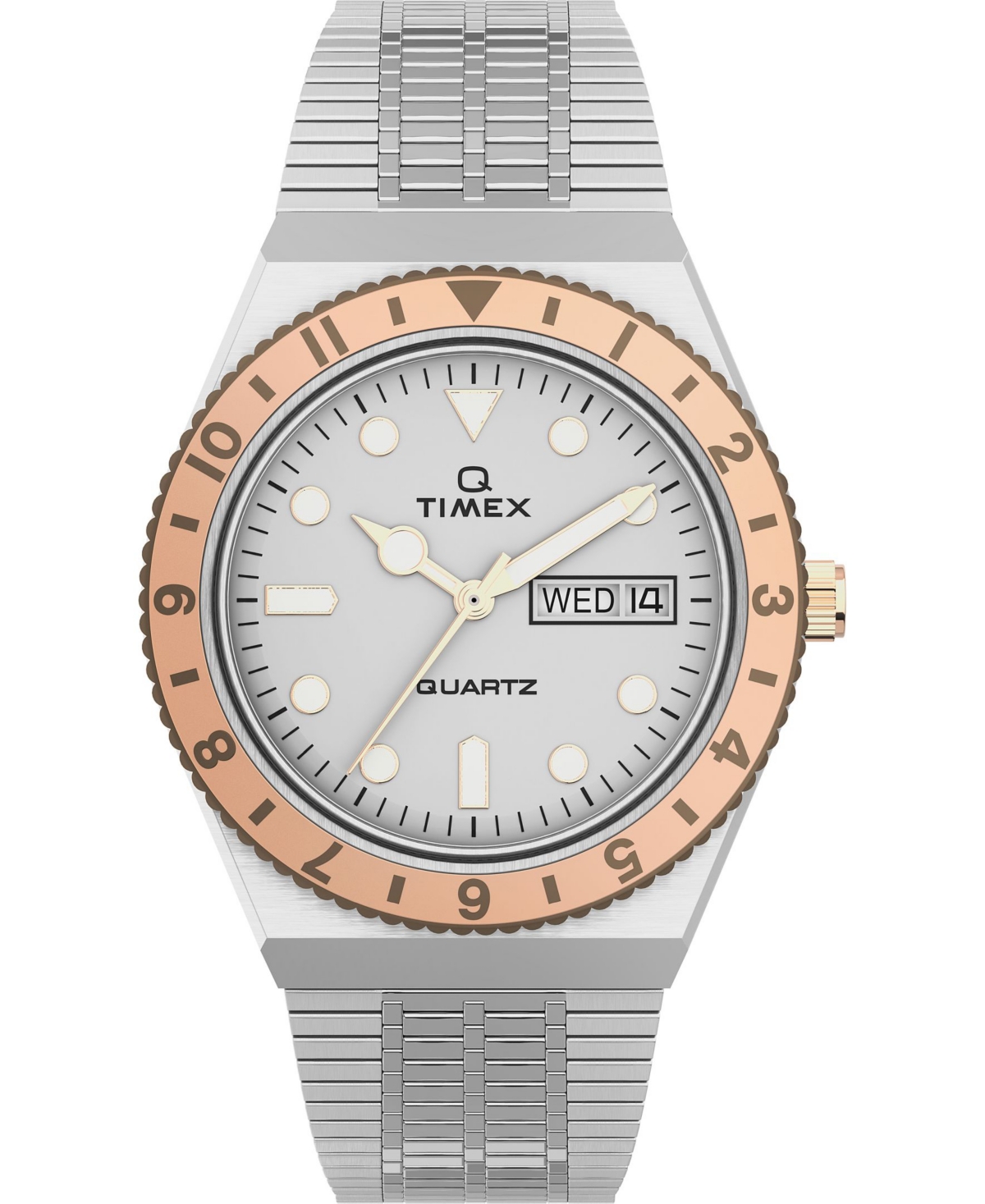 Women's Q Silver-Tone Stainless Steel Bracelet Watch 36mm - Silver-Tone