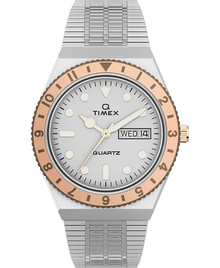 Women s Q Silver Tone Stainless Steel Bracelet Watch 36mm