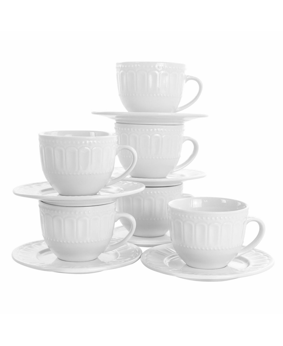 Elama Charlotte Mugs, Set of 12