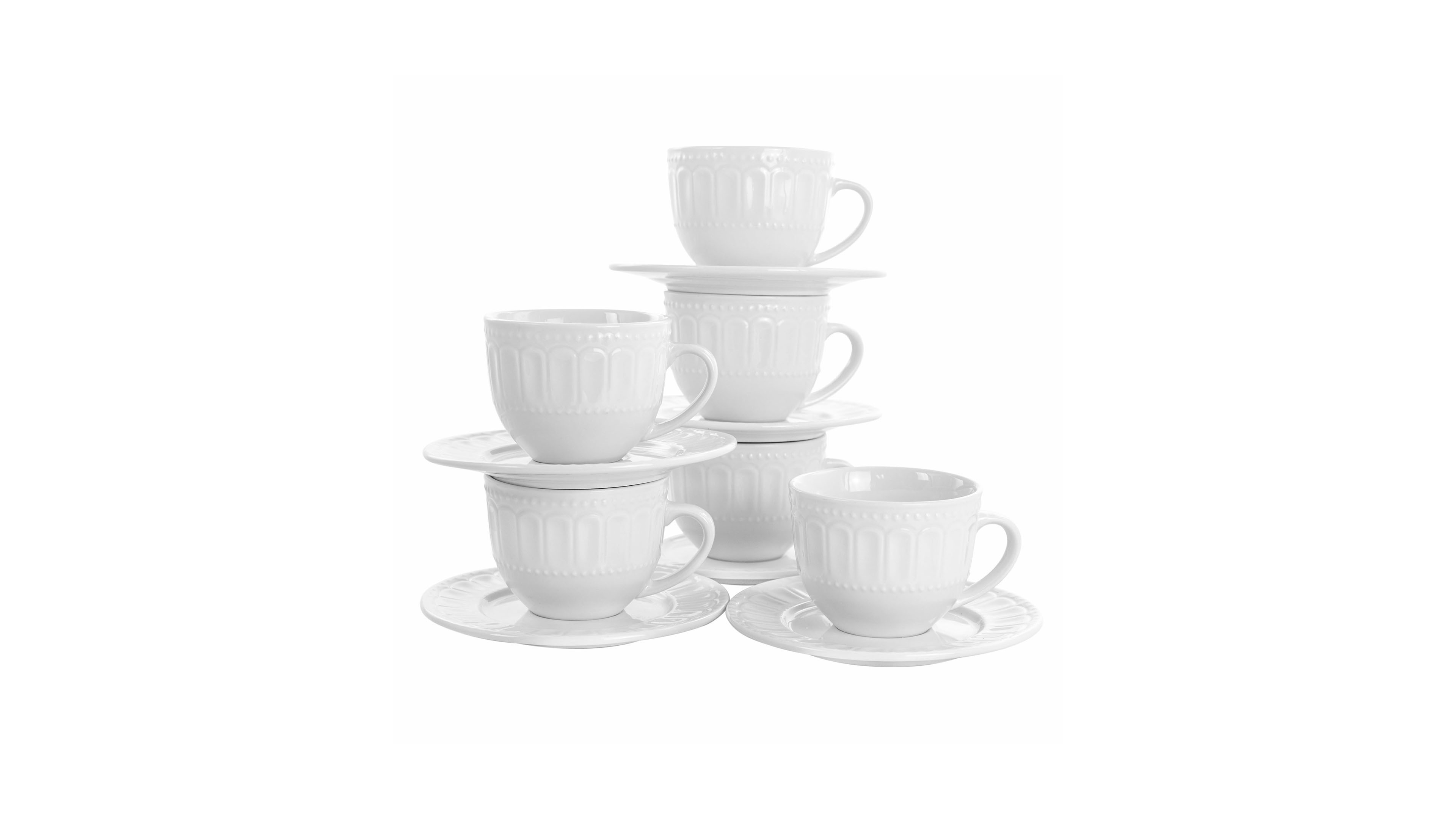 Elama Charlotte Mugs, Set of 12