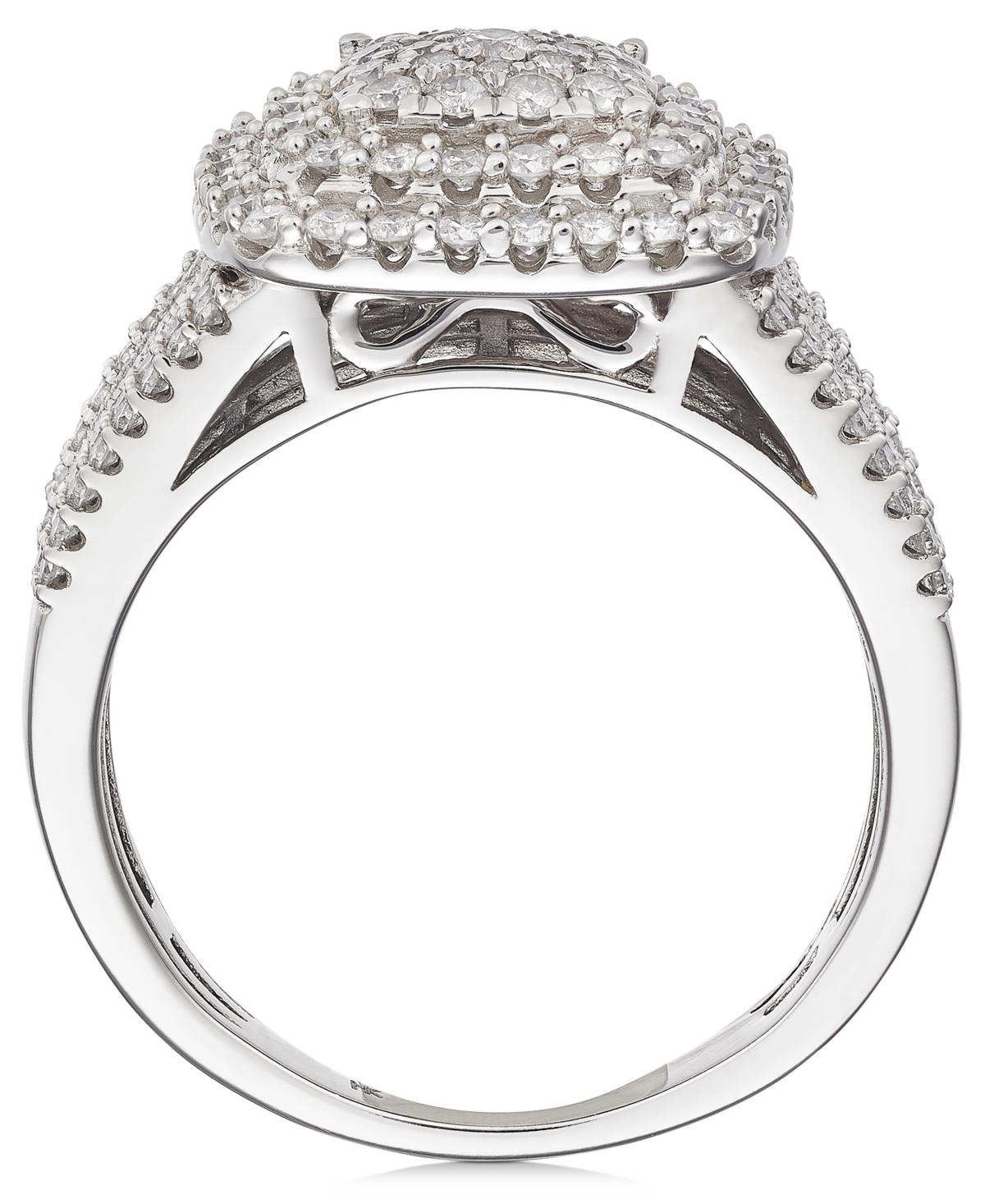 Diamond Cluster Ring (1 ct. t.w.) in 14k White or Yellow Gold