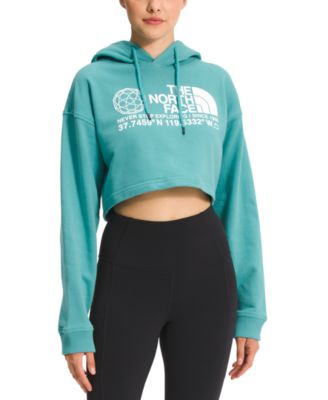 Coordinates Crop Drop Pullover Hoodie 