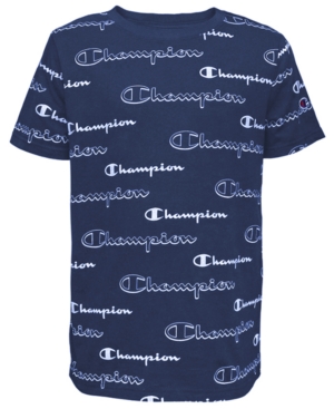 All Over Print Shadow Script Big Boys Tee