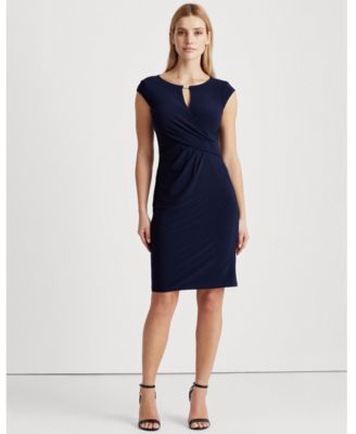 ralph lauren jersey wrap dress