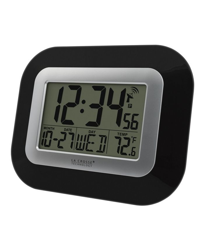 La Crosse Technology WWVB Digital Clock with Indoor Temperature Macy's