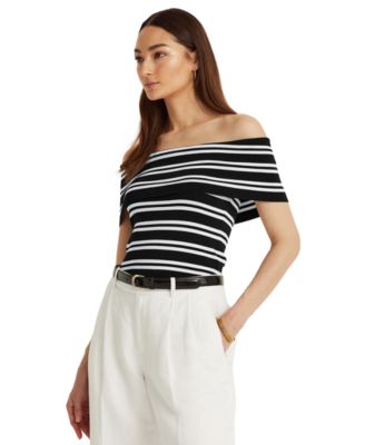 ralph lauren off shoulder top